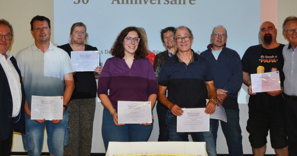 Ittenheim. Blood Donor Association: 20 Diplomas Awarded
