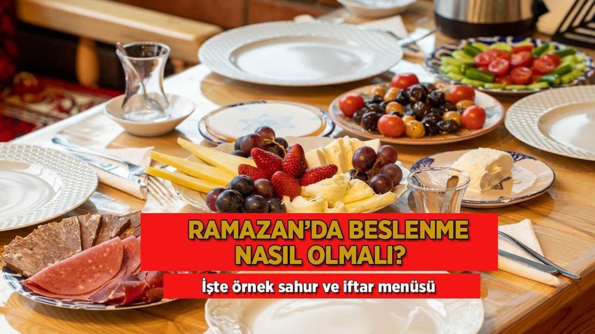 Wie sollte die Ernährung im Ramadan sein? Hier ist ein Beispiel für ein Sahur- und Iftar-Menü