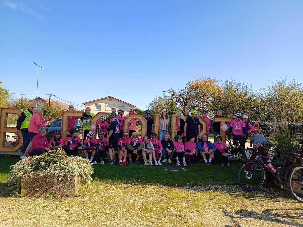 The cycle tour made a stopover