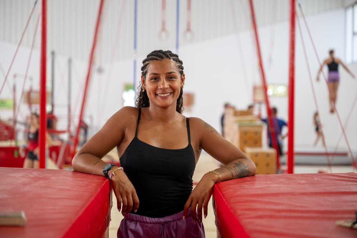 "De meeste meisjes gaan weg met een eetstoornis", waarschuwt Marine Boyer, turnster en drievoudig Olympiër, tijdens een trainingscursus in La Rochelle.