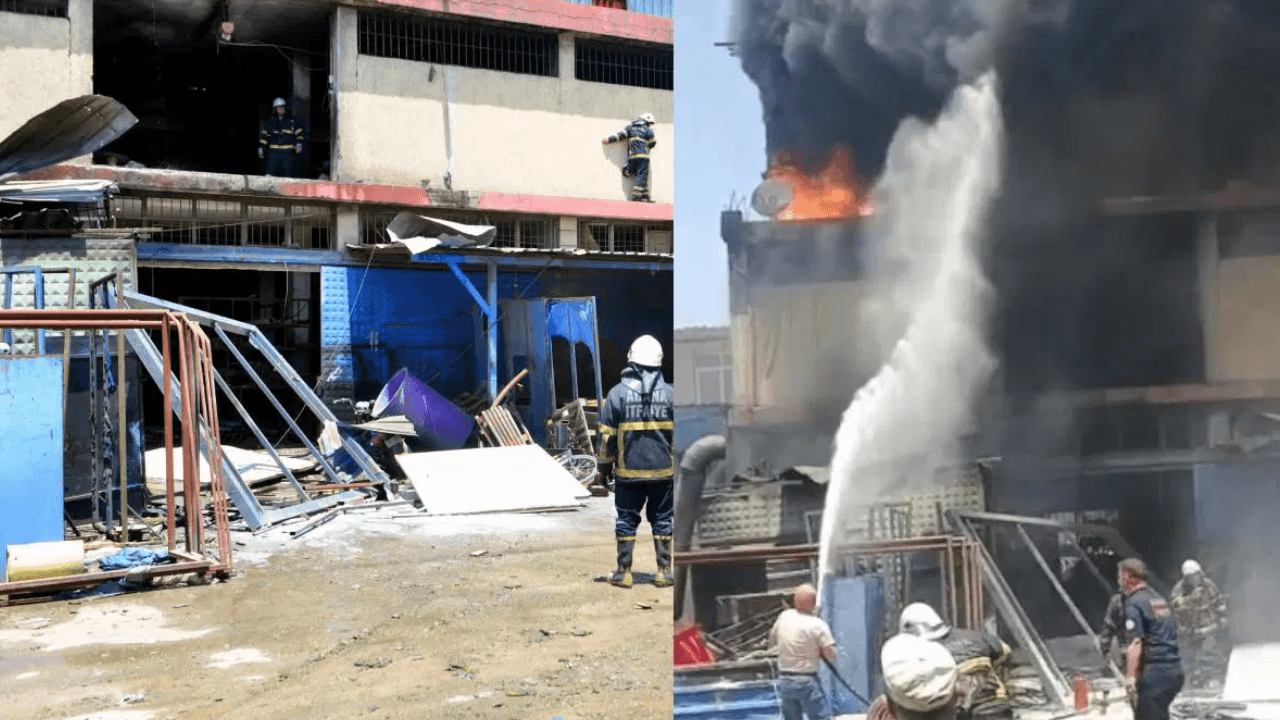 Explosie op de werkplek in Adana! 3 gewonden