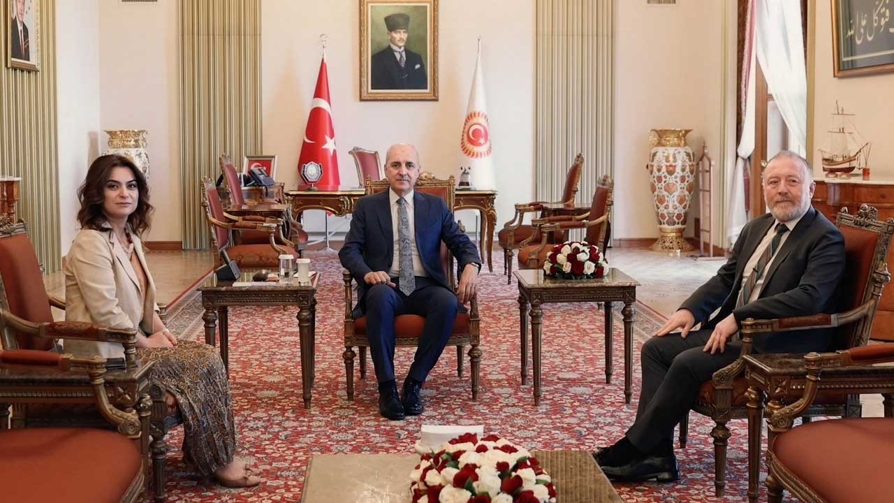 DEM Parti'den TBMM Başkanı Numan Kurtulmuş'a ziyaret