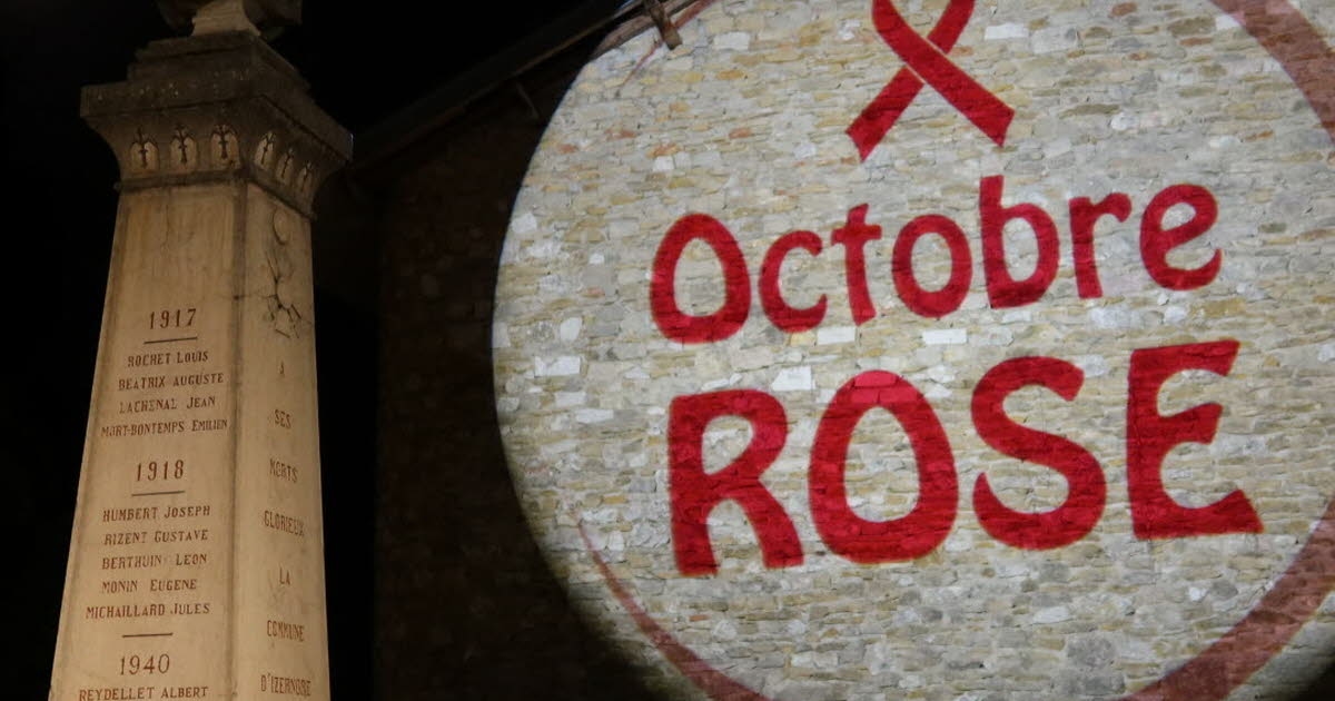 Izernore. Izernore Octobre rose illumine le cœur de la commune